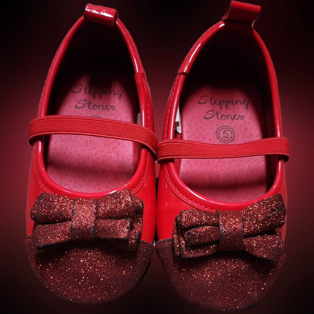 Stepping Stones Red Dress Shoes toddler size 5